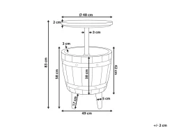 Beliani Kylmapoyta Musta 48 Cm Silg Store