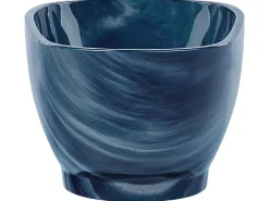 Beliani Kylpyamme Marmorikuvio Laivastonsininen 170 X 80 Cm Rioja Fashion