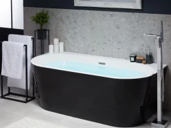 Beliani Kylpyamme Musta 170 X 80 Cm Harvey Hot