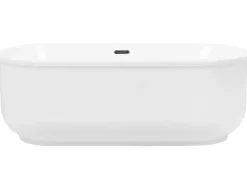 Beliani Kylpyamme Vapaasti Seisova Valkoinen 170 X 80 Cm Pinel Hot