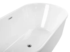 Beliani Kylpyamme Vapaasti Seisova Valkoinen 170 X 80 Cm Pinel Hot