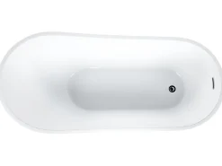 Beliani Kylpyamme Vapaasti Seisova Musta 170 X 78 Cm Solarte Discount