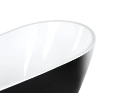 Beliani Kylpyamme Vapaasti Seisova Musta 170 X 78 Cm Solarte Discount