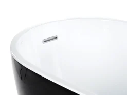 Beliani Kylpyamme Vapaasti Seisova Musta 170 X 78 Cm Solarte Discount