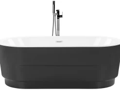 Beliani Kylpyamme Vapaasti Seisova Musta 170 X 80 Cm Empresa Cheap