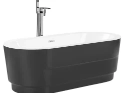 Beliani Kylpyamme Vapaasti Seisova Musta 170 X 80 Cm Empresa Cheap