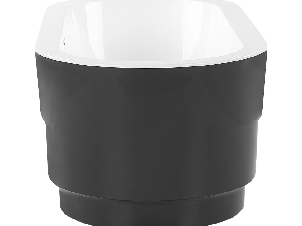 Beliani Kylpyamme Vapaasti Seisova Musta 170 X 80 Cm Empresa Cheap