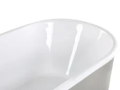 Beliani Kylpyamme Vapaasti Seisova Hopea 170 X 80 Cm Pinel New