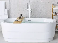 Beliani Kylpyamme Vapaasti Seisova Valkoinen 170 X 80 Cm Empresa Fashion