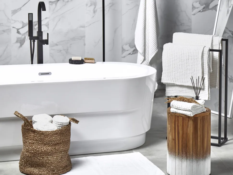 Beliani Kylpyamme Vapaasti Seisova Valkoinen 170 X 80 Cm Empresa Fashion