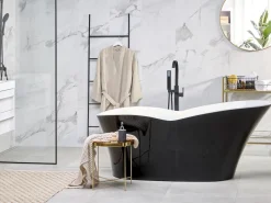 Beliani Kylpyamme Vapaasti Seisova Musta 170 X 80 Cm Dulcina Best