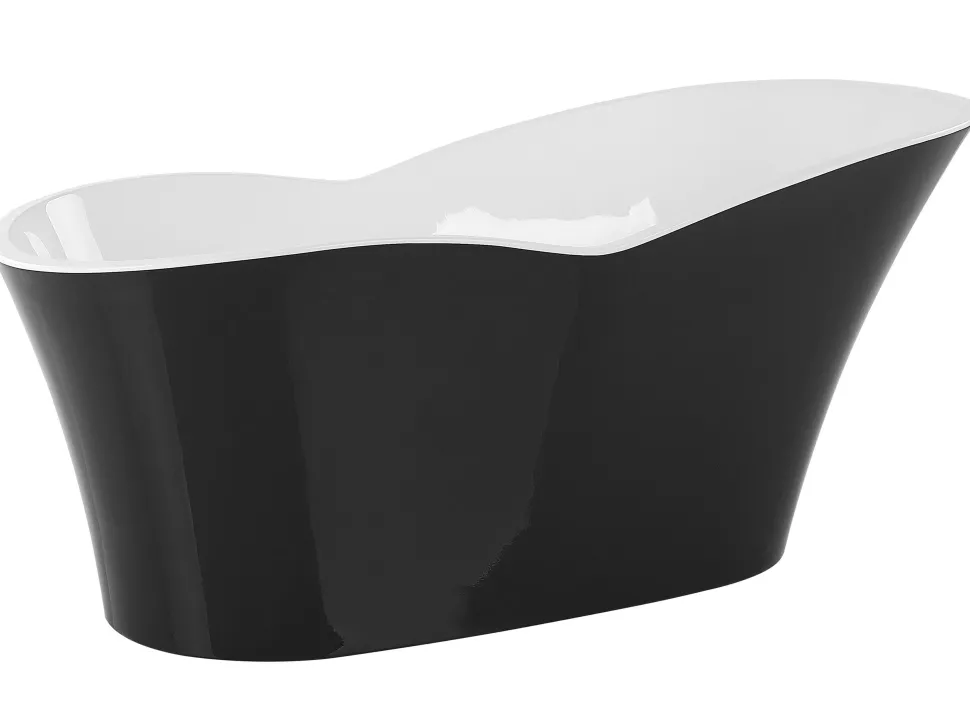 Beliani Kylpyamme Vapaasti Seisova Musta 170 X 80 Cm Dulcina Best