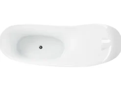 Beliani Kylpyamme Vapaasti Seisova Punainen 180 X 78 Cm Coco Discount