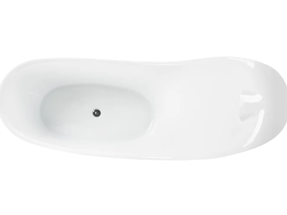 Beliani Kylpyamme Vapaasti Seisova Punainen 180 X 78 Cm Coco Discount