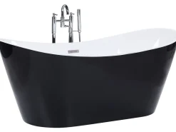 Beliani Kylpyamme Vapaasti Seisova Musta 180 X 78 Cm Antigua Outlet