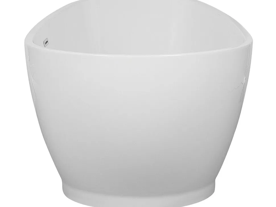 Beliani Kylpyamme Vapaasti Seisova Valkoinen 173 X 82 Cm Guiana Clearance