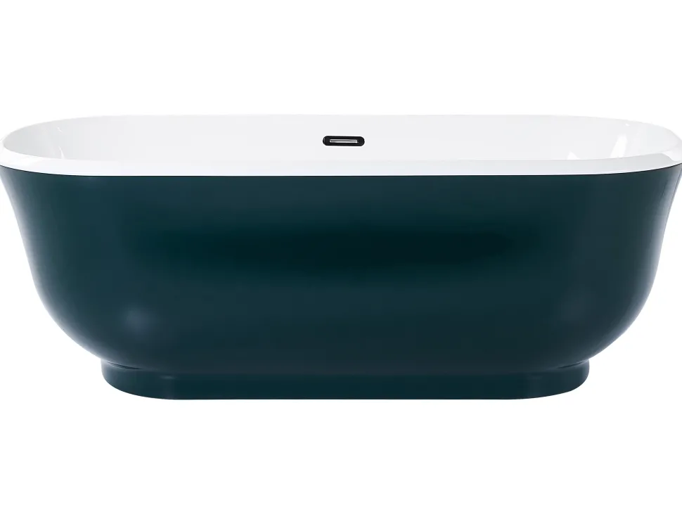 Beliani Kylpyamme Vapaasti Seisova Sinivihrea 170 X 77 Cm Tesoro Discount