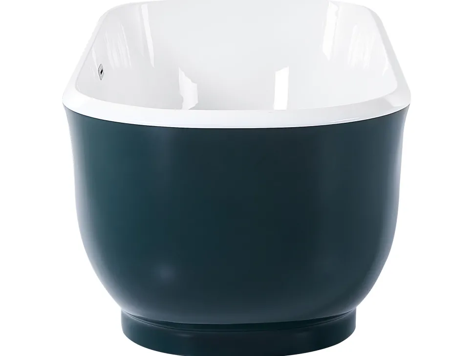 Beliani Kylpyamme Vapaasti Seisova Sinivihrea 170 X 77 Cm Tesoro Discount