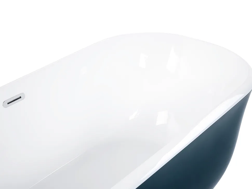 Beliani Kylpyamme Vapaasti Seisova Sinivihrea 170 X 77 Cm Tesoro Discount