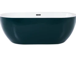 Beliani Kylpyamme Vapaasti Seisova Sinivihrea 170 X 80 Cm Nevis Hot