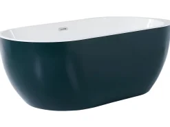 Beliani Kylpyamme Vapaasti Seisova Sinivihrea 170 X 80 Cm Nevis Hot