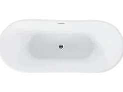 Beliani Kylpyamme Vapaasti Seisova Punainen 150 X 75 Cm Antigua Shop