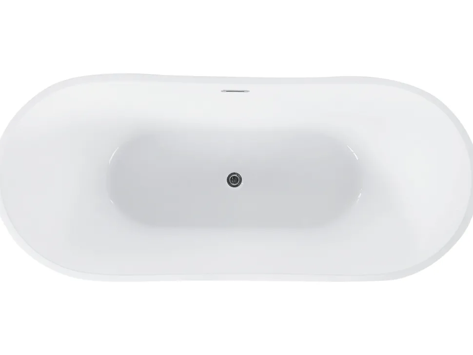 Beliani Kylpyamme Vapaasti Seisova Punainen 150 X 75 Cm Antigua Shop