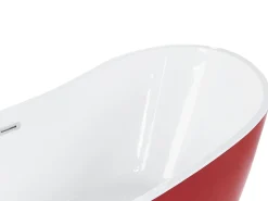 Beliani Kylpyamme Vapaasti Seisova Punainen 150 X 75 Cm Antigua Shop