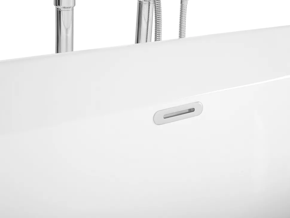 Beliani Kylpyamme Vapaasti Seisova Valkoinen 170 X 80 Cm Ovalle Best