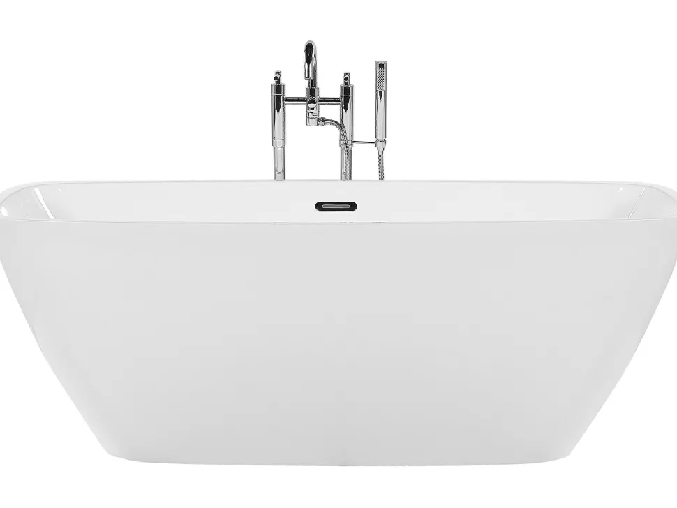 Beliani Kylpyamme Vapaasti Seisova Valkoinen 170 X 78 Cm Mingo Discount