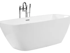 Beliani Kylpyamme Vapaasti Seisova Valkoinen 170 X 78 Cm Mingo Discount