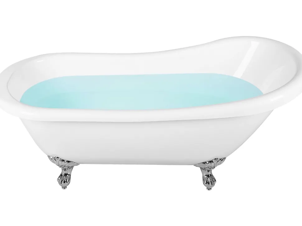 Beliani Kylpyamme Vapaasti Seisova Valkoinen 170 X 76 Cm Cayman Online