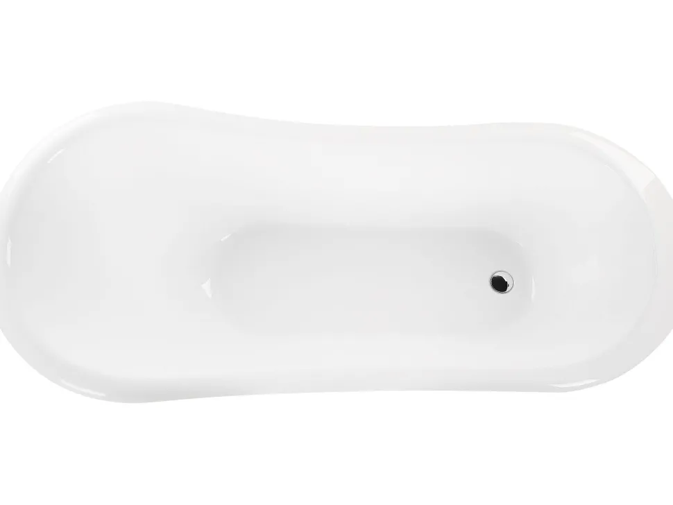 Beliani Kylpyamme Vapaasti Seisova Valkoinen 170 X 76 Cm Cayman Online