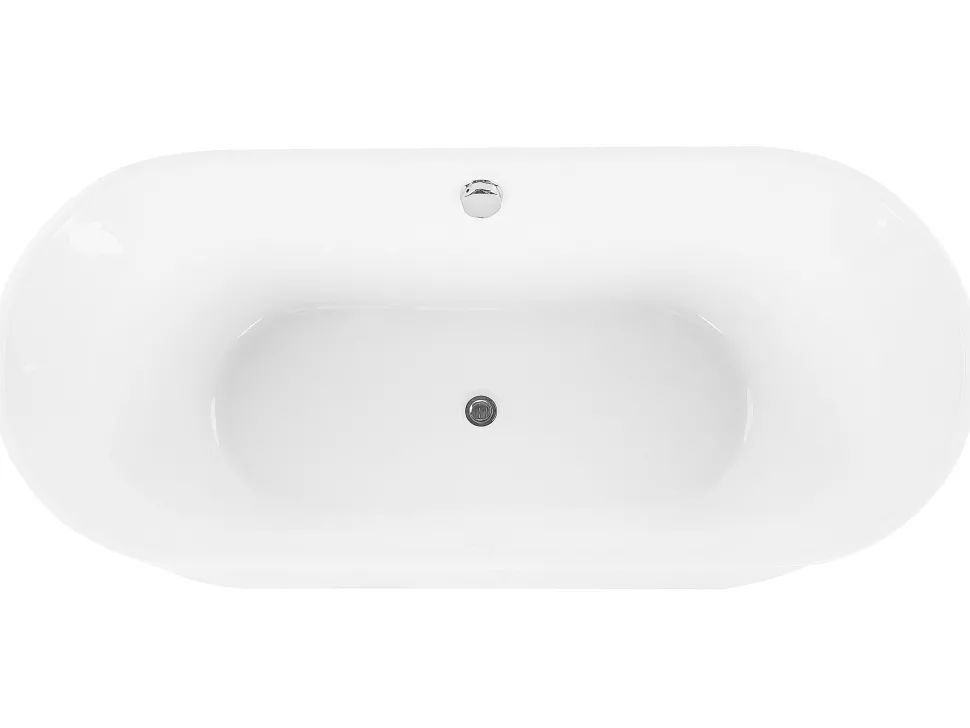 Beliani Kylpyamme Vapaasti Seisova Valkoinen 170 X 75 Cm Catalina Clearance