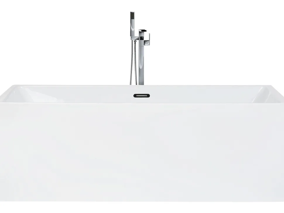 Beliani Kylpyamme Vapaasti Seisova Valkoinen 170 X 81 Cm Rios Outlet