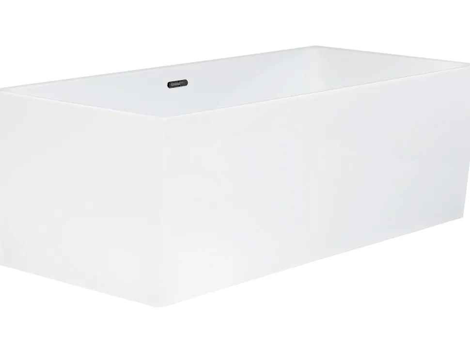 Beliani Kylpyamme Vapaasti Seisova Valkoinen 170 X 81 Cm Rios Outlet