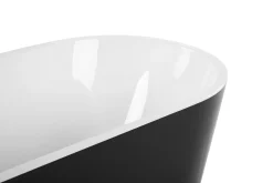 Beliani Kylpyamme Vapaasti Seisova Musta 170 X 72 Cm Havana Cheap