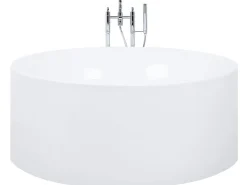 Beliani Kylpyamme Vapaasti Seisova Valkoinen 140 Cm Ibiza Outlet