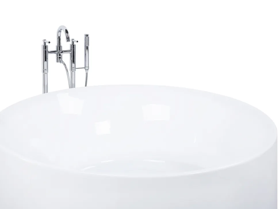 Beliani Kylpyamme Vapaasti Seisova Valkoinen 140 Cm Ibiza Outlet