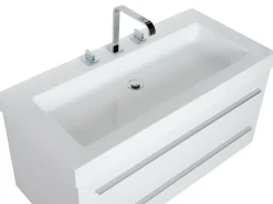 Beliani Kylpyhuoneen Kalusteet 3 Osaa Valkoinen Almeria Flash Sale