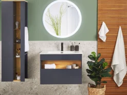 Beliani Kylpyhuoneen Kalusteet 3 Osaa Harmaa Figueres Best