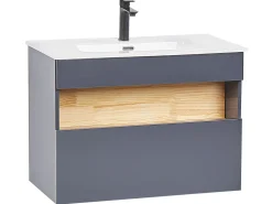 Beliani Kylpyhuoneen Kalusteet 3 Osaa Harmaa Figueres Best