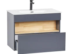 Beliani Kylpyhuoneen Kalusteet 3 Osaa Harmaa Figueres Best