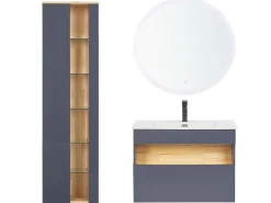 Beliani Kylpyhuoneen Kalusteet 3 Osaa Harmaa Figueres Best