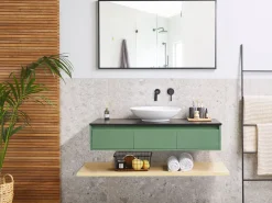 Beliani Kylpyhuoneen Kalusteet 4 Osaa Vihrea/Vaalea Puu Zaragoza Best Sale