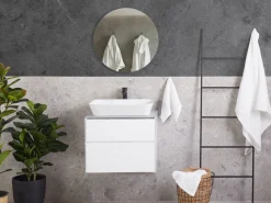 Beliani Kylpyhuoneen Kalusteet 3 Osaa Valkoinen Manzon Cheap