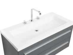 Beliani Kylpyhuoneen Kalusteet 3 Osaa Harmaa Almeria Sale