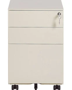 Beliani Laatikosto Teras 3 Laatikkoa Vaalea Beige Cami Flash Sale