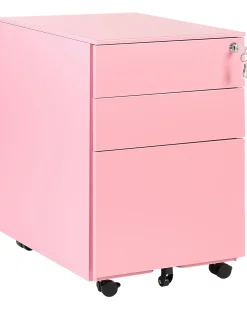 Beliani Laatikosto Teras 3 Laatikkoa Vaaleanpunainen Cami Best Sale