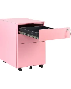 Beliani Laatikosto Teras 3 Laatikkoa Vaaleanpunainen Cami Best Sale